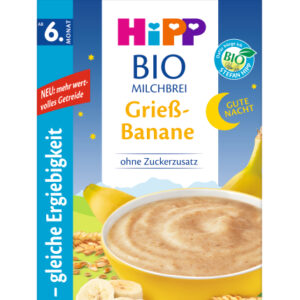 HiPP Good Night Semolina Banana Organic Milk & Cereal 450 g
