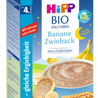 HiPP Good Night Banana Rusk Organic Milk & Cereal 450 g