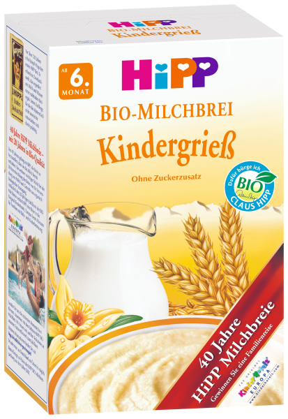 HiPP Children's Semolina Milk & Cereal 450 g