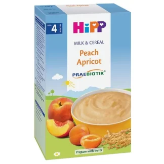 HiPP Peach Apricot Organic Milk & Cereal 250 g
